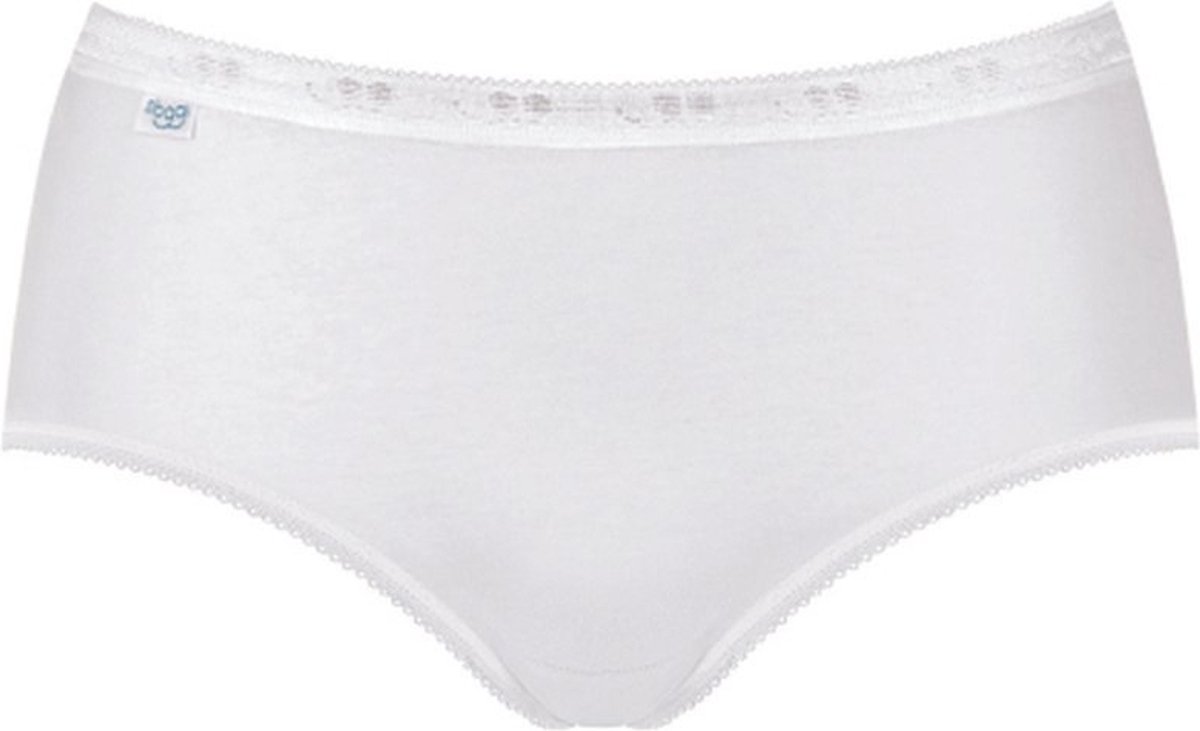 Sloggi - Maat 40 - Basic Midi - Sportonderbroek - Dames - Wit