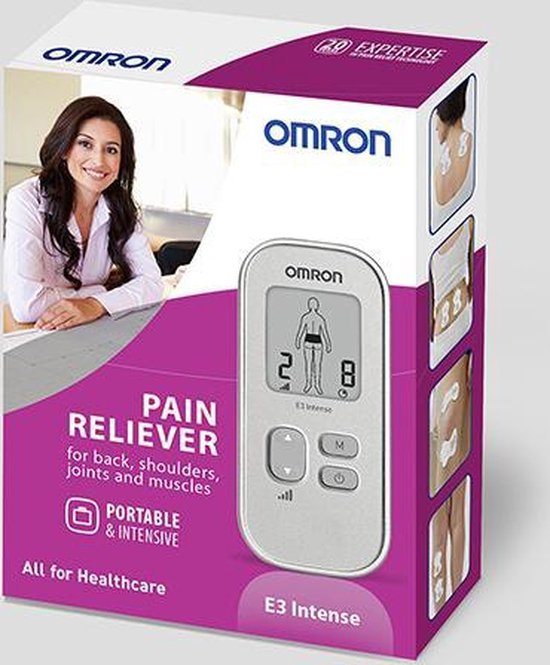 Omron TENS E3 Intense Elektrodentherapie apparaat Zilver