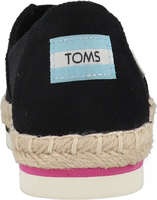 Toms - maat 40- Alpargate Platform Rope dames espadrille - Zwart