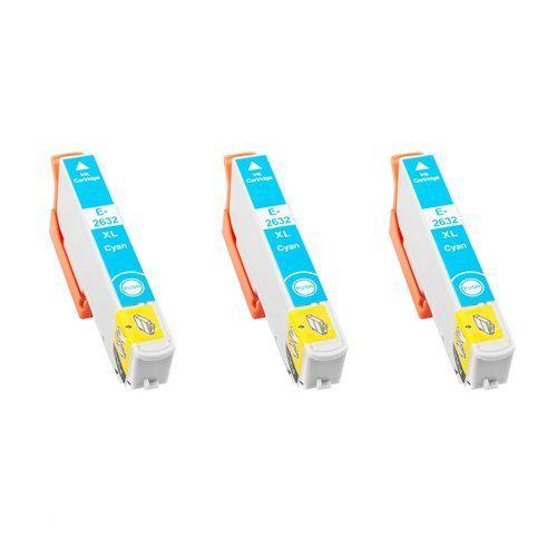 Epson compatible T2632 (T26XL) inktcartridge cyaan, 3 pak