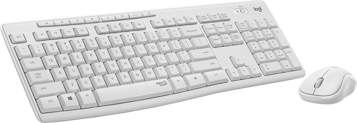 Logitech MK295 Silent - Draadloze muis en toetsenbord - QWERTZ Duits Wit