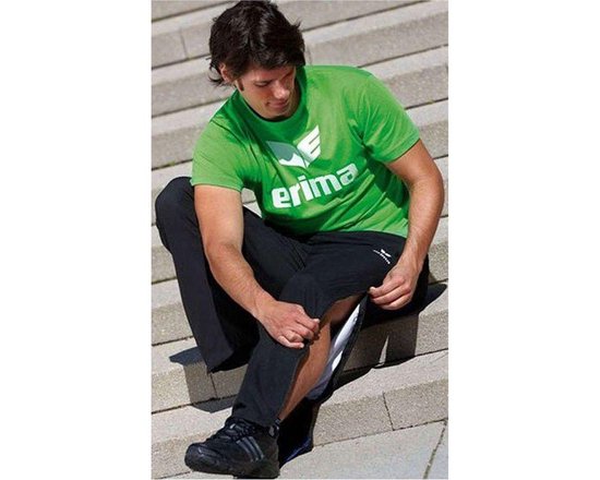 Erima Maat M Trainingsbroek met doorlopende ritssluiting Heren - Zwart