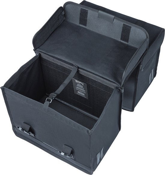 Basil Kavan Eco Classic 68L Dubbele Fietstas - 68 Liter - Zwart