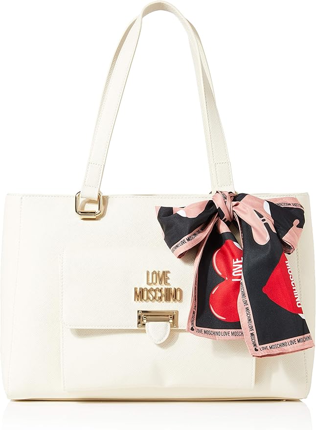 handtas, tote, canvas, schelp, lichtkleur