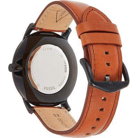 Fossil Zwart Mannen Horloge FS5305 - 44 mm