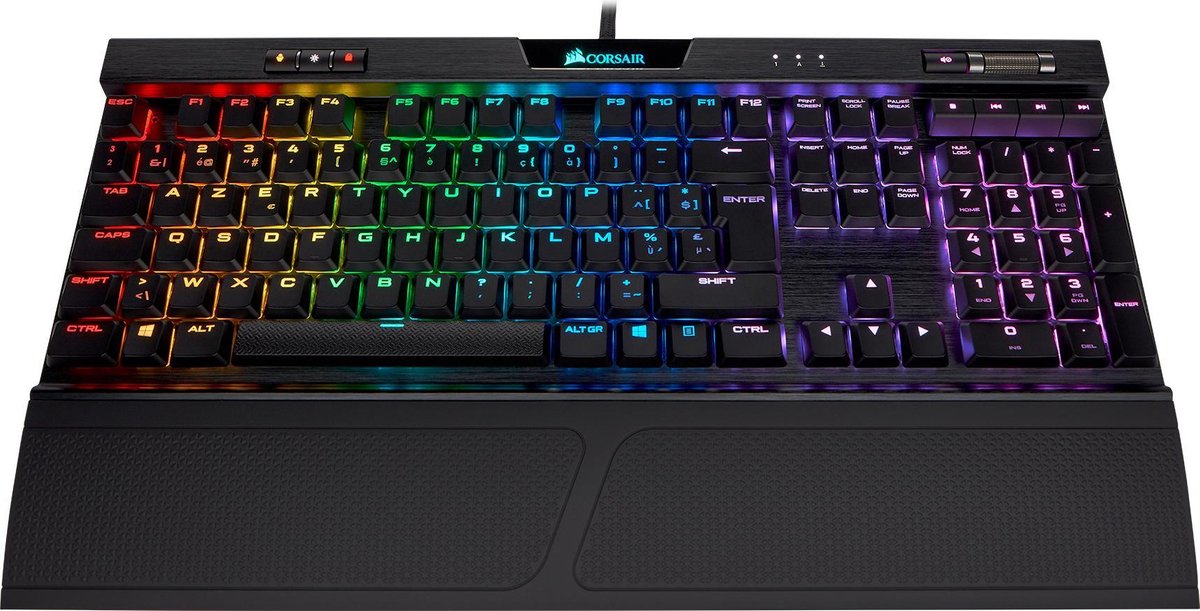 Corsair K70 RGB Low Profile RapidFire - Mechanisch Gaming Toetsenbord - BE Azerty - Cherry MX