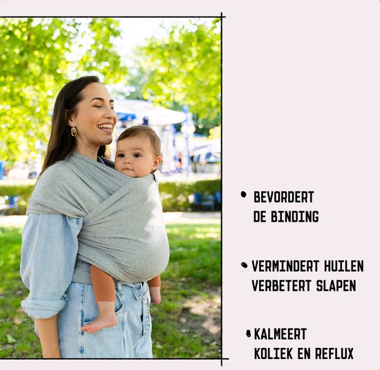 ByKay Stretchy Wrap Deluxe Ergonomische Draagdoek - Rekbare Draagdoek voor Newborn tm 18kg