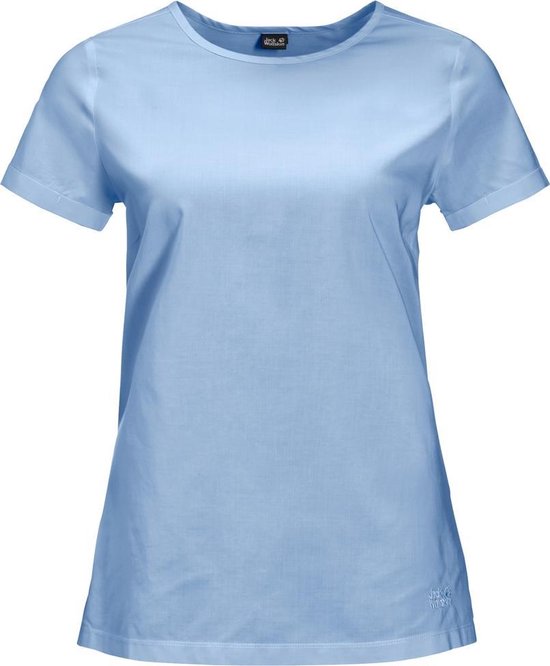 Jack Wolfskin Nata River Outdoorblouse Vrouwen - Ice Blue Stripes - Maat S