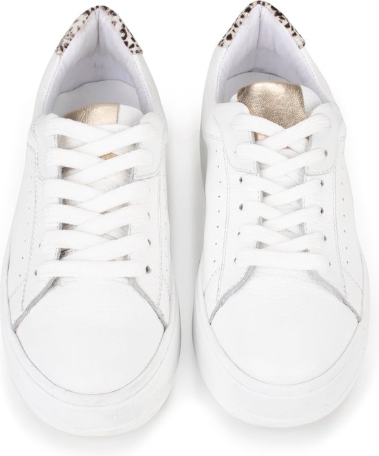 PS Poelman ANEMONE -maat 41- Dames Sneakers - Wit met combinatie