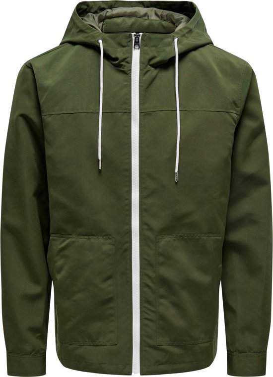 ONLY & SONS  - Maat L - ONSMATT HOOD JACKET OTW VD Heren Jas