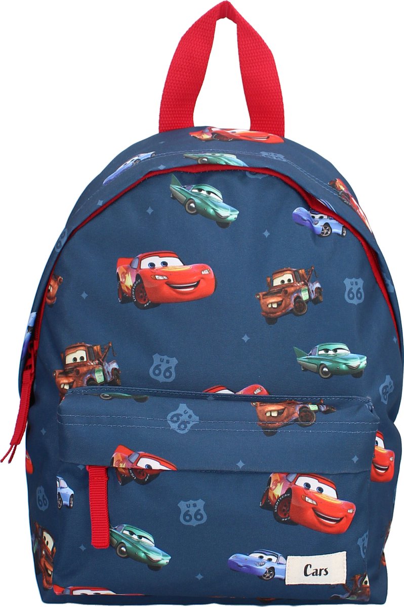 Cars Little Friends Rugzak - Blauw - Lightning McQueen, Mater & Sally Tas, Rugzak, Auto, Voertuig, Wiel