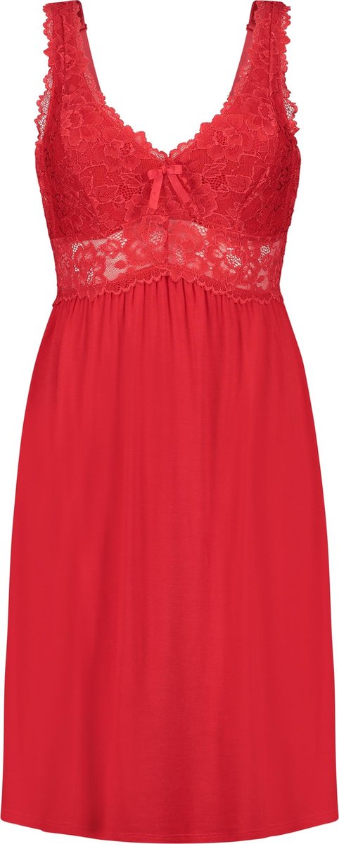 nachtjapon, nachtkleding, lingerie, lace top, rode jurk