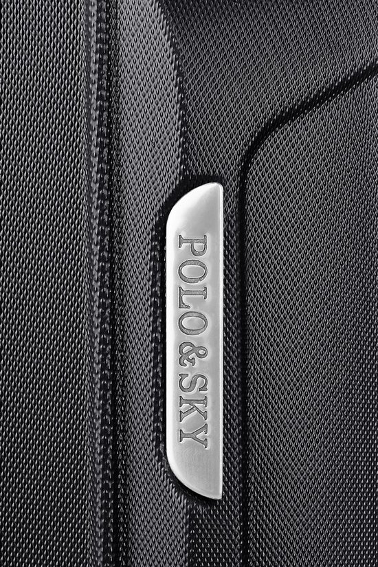 Polo&Sky Trolley Reiskoffer Middelgroot 67cm Zwart