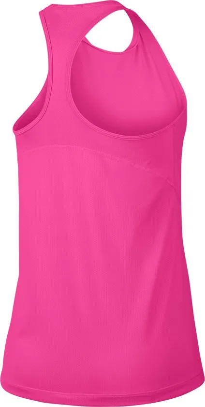 Nike Pro Tank All Over Mesh Sporttop Dames - Laser Fuchsia/(Black) - Maat L