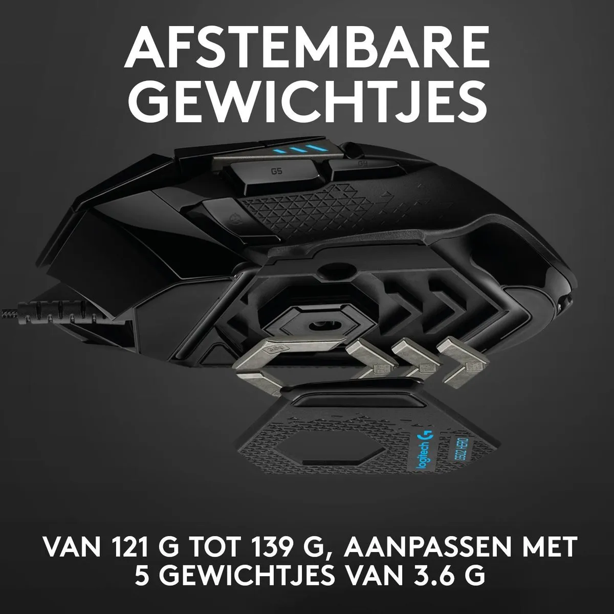 Logitech G502 HERO - Gaming Muis met 25K DPI - Zwart