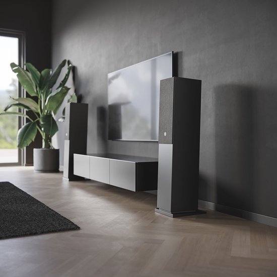 Audio Pro A48 - Smart Multiroom Actieve Vloerstaande Luidsprekers - 2x130W - Zwart - Set van 2
