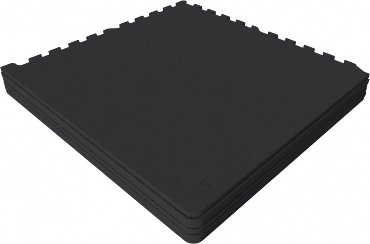 black, foam mat, interlocking, floor tile, anti-slip