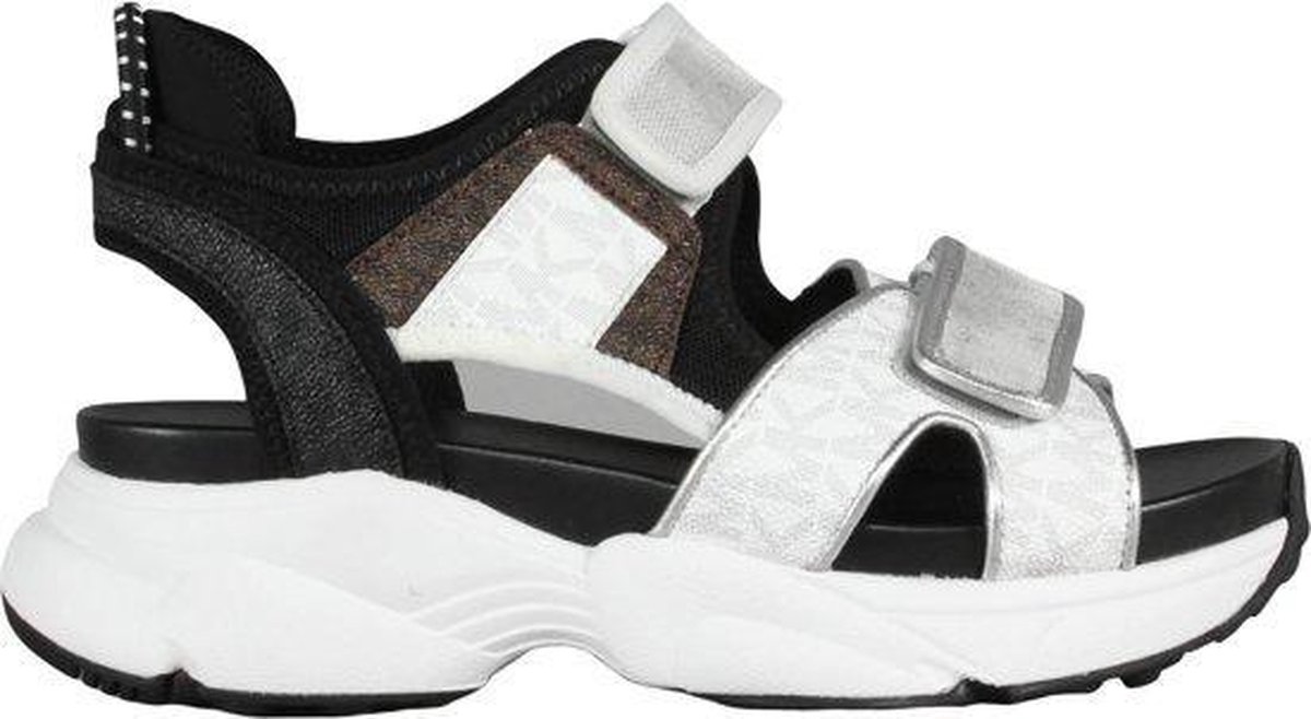 sandalen, sportsandalen, sandalen met klittenband, wedge zool, neon accenten
