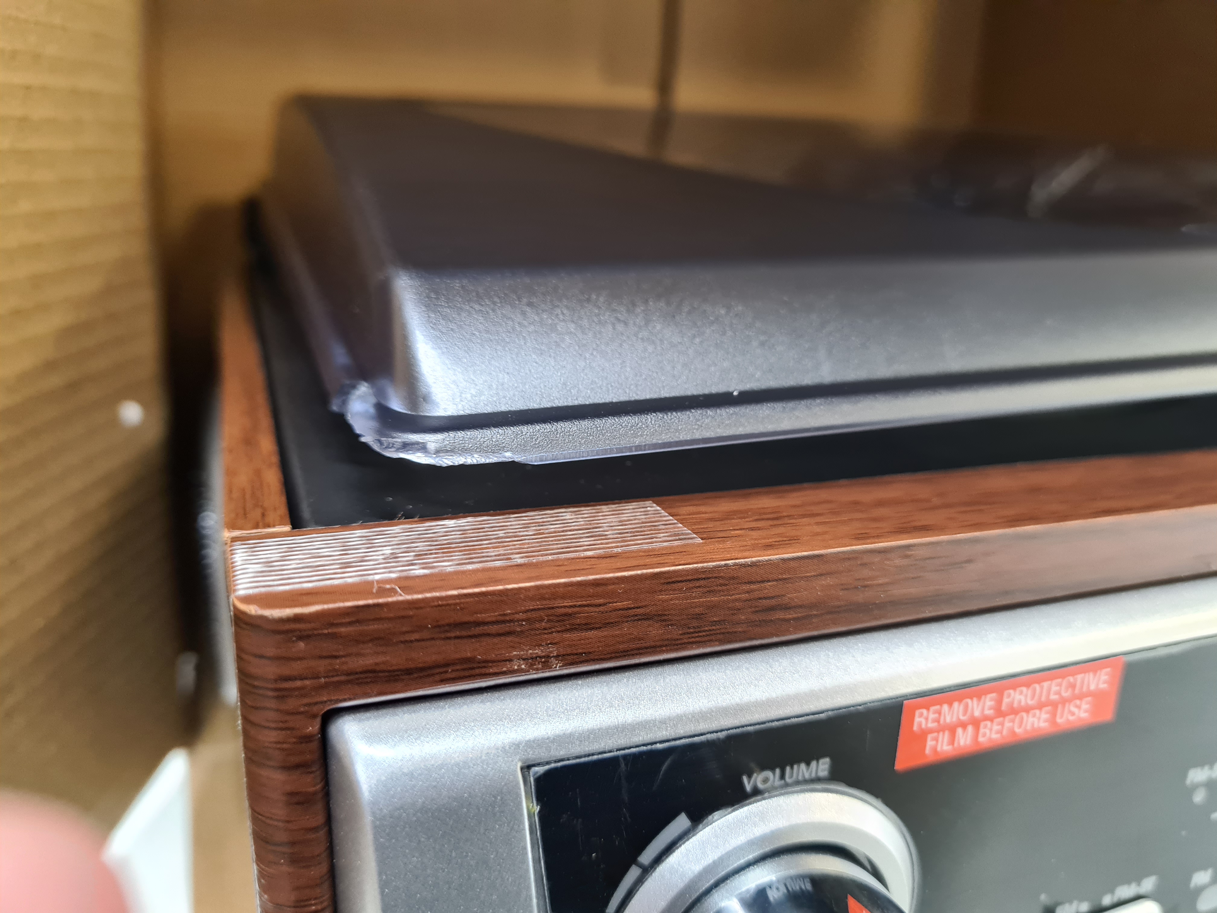 Soundmaster PL196H - Nostalgische platenspeler met radio en ingebouwde speakers