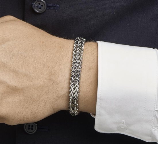 The Jewelry Collection - Armband 10 mm 19 cm - Staal