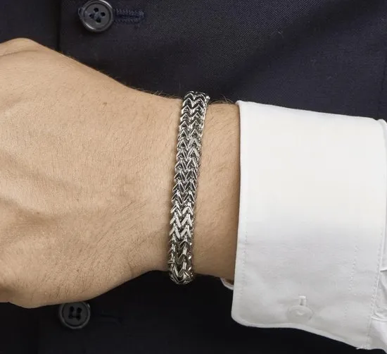 The Jewelry Collection - Armband 10 mm 19 cm - Staal