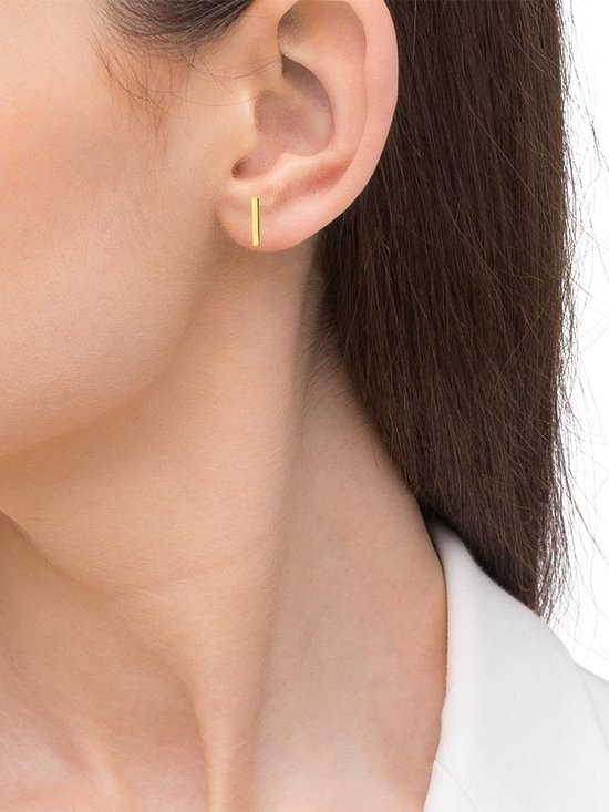 The Jewelry Collection - Balkje - Dames - Oorknoppen - 8.5 mm