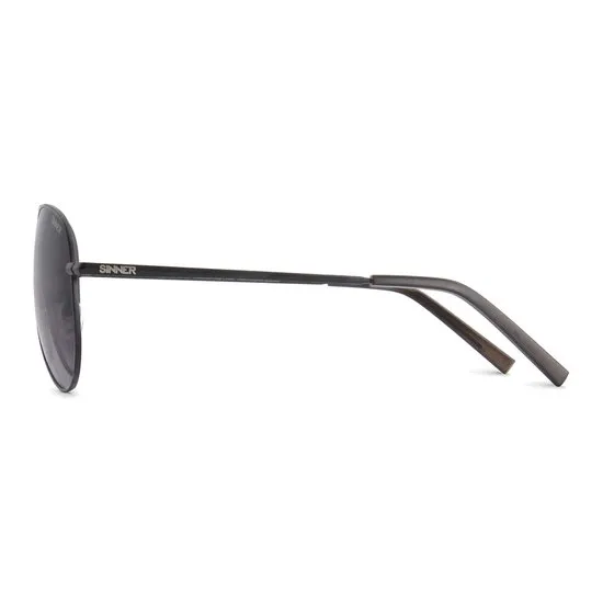 Sinner Morin Aviator - Metalen Zonnebril - Unisex - Zwart