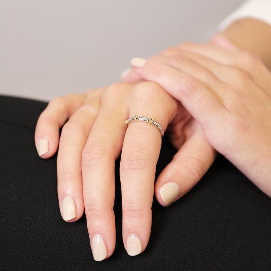 TI SENTO - Milano Ring 12149ZY - Zilver Ringmaat: 16.00 mm / maat 50 Bewerking:Gerhodineerd