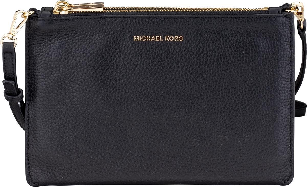 Michael Kors Double Pouch L Dames Crossbodytas - Zwart
