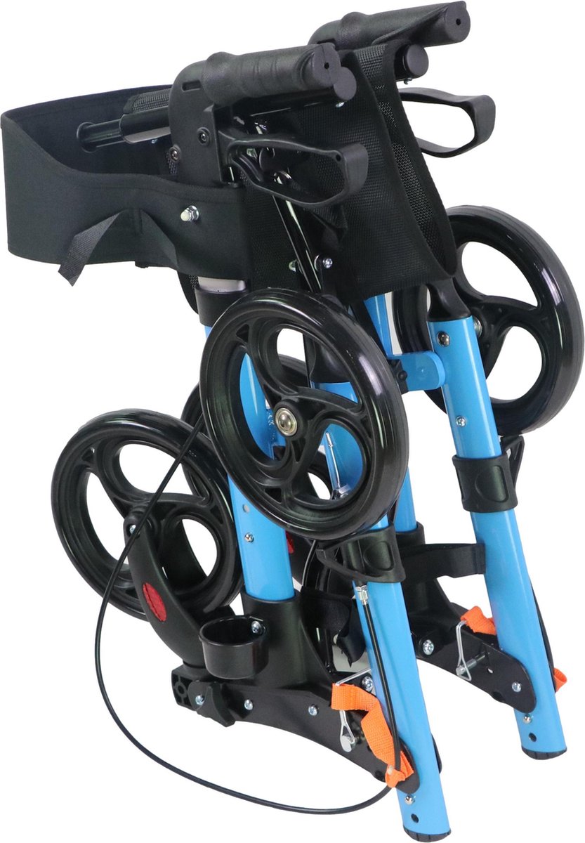 Rollator - Lichtgewicht, stabiel en klein opvouwbaar - Blauw