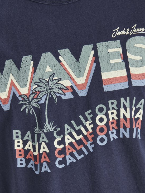 Jack & Jones - JORAIDENS TEE SS CREW NECK - S - Navy Blazer