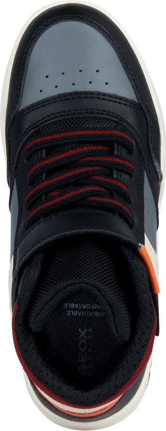 GEOX J PERTH BOY - maat 28- Unisex Sneakers - BLACK/ORANGE