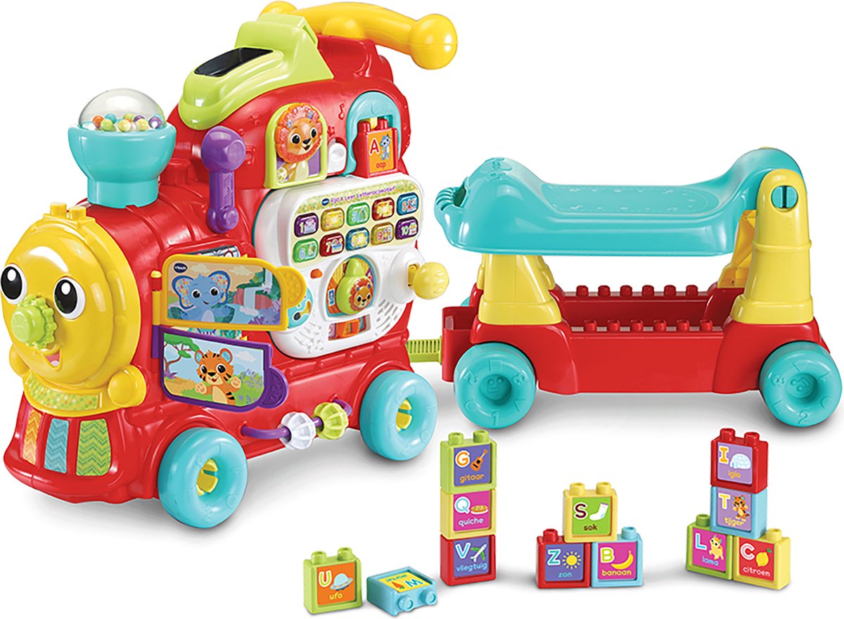 VTech Baby Rijd & Leer Letterlocomotief - Interactief & Educatief Speelgoed - Cijfers, Kleuren en Letters - Cadeau - Baby Speelgoed 1 Jaar tot 3 Jaar