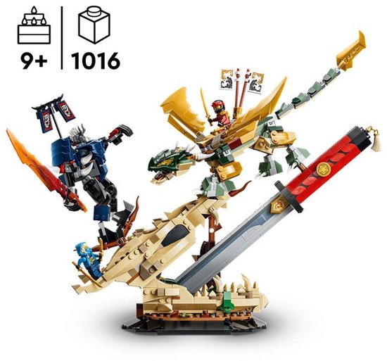 LEGO NINJAGO Strijd bij het Drakenzwaard Bouwpakket voor Kinderen en Kinderkamer Decoratie 71871