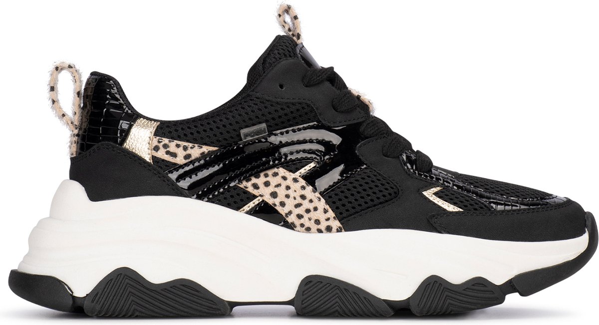 sneaker, sportschoen, witte zool, heren/dames sneaker, leren panelen
