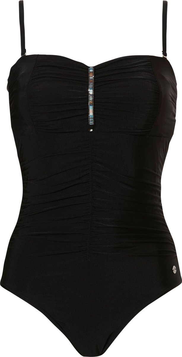 Pastunette Beach - Maat 42 - Beach Beauty - Corrigerend Badpak - Zwart