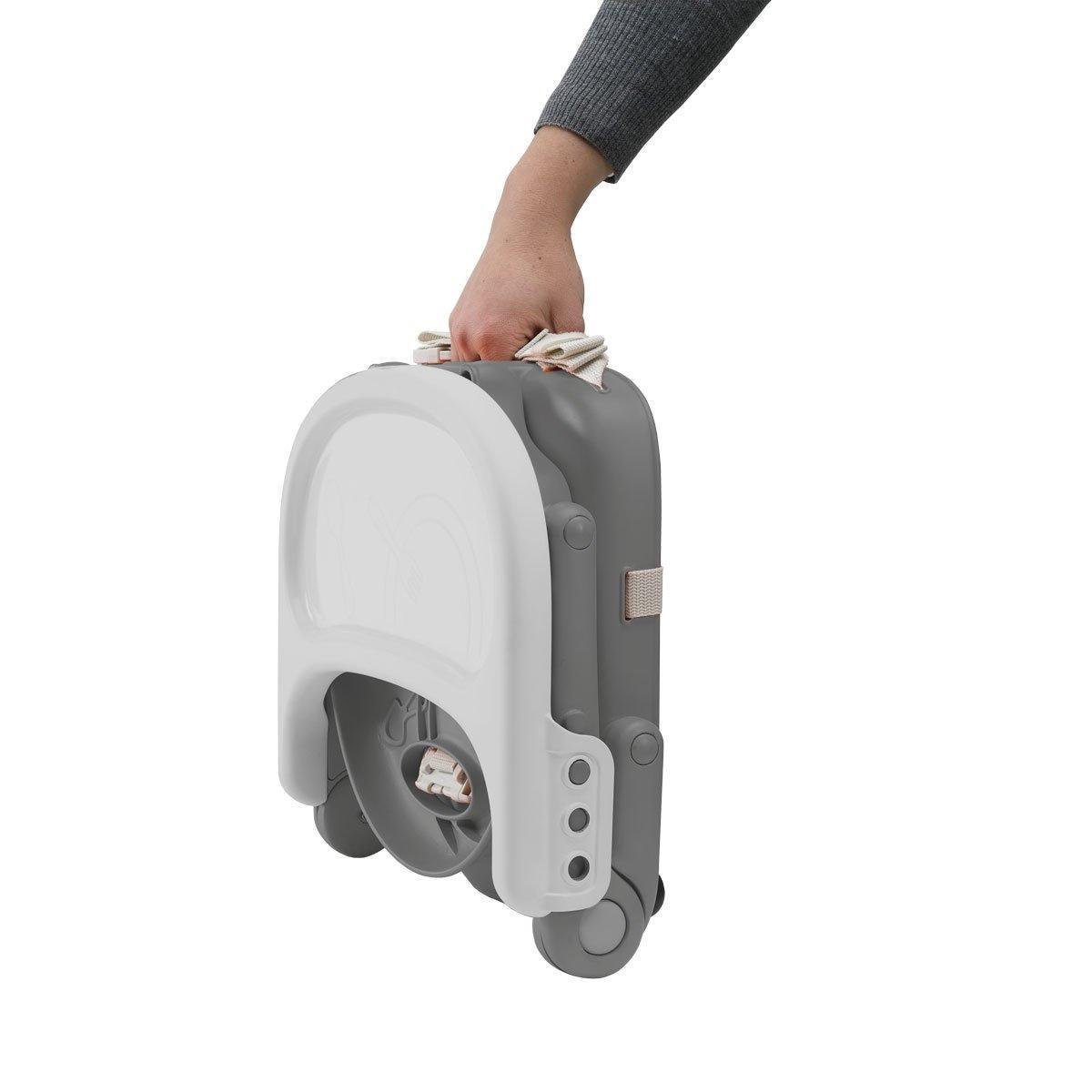 Chicco Pocket Snack Junior - Stoelverhoger voor kinderen - Baby eetstoel - Stabiele riemen - Grijs