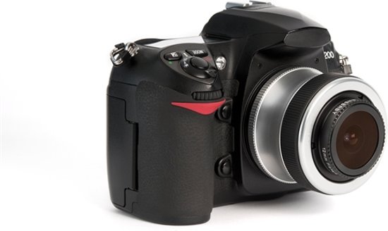 Lensbaby Scout lens + Fisheye Optik - geschikt voor Olympus 4/3 spiegelreflexcamera's