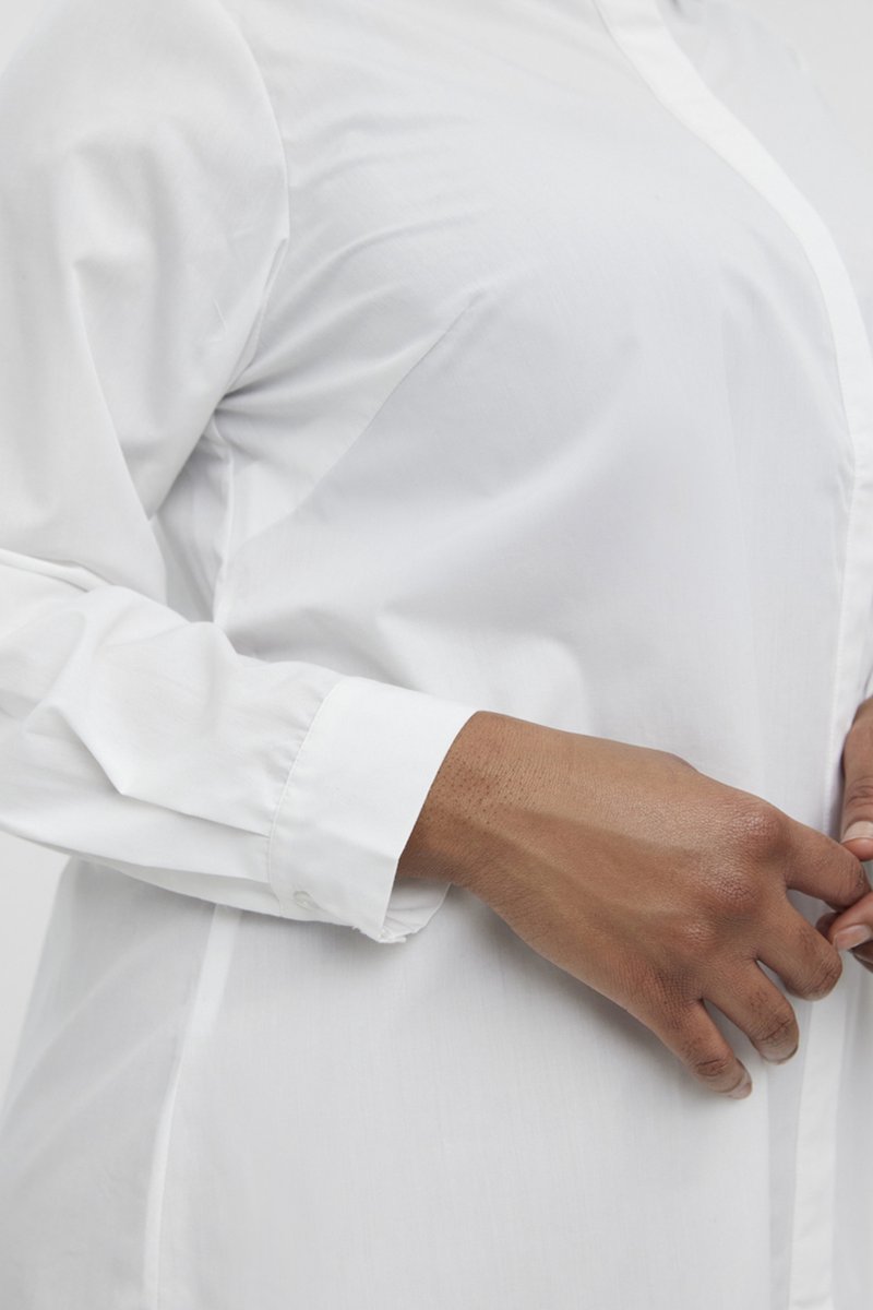 Vero Moda - Maat 52 - Curve VMSHANA LS LONG SHIRT K CURVE Dames Overhemd