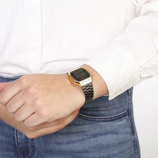 Casio Vintage A168WEGB-1BEF Dameshorloge 36 mm - Zwart