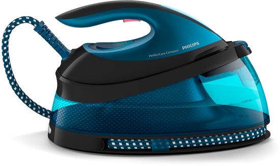 Philips Perfect Care Compact GC7846/80 - Stoomgenerator - 1.5L Watertank - Blauw / Zwart