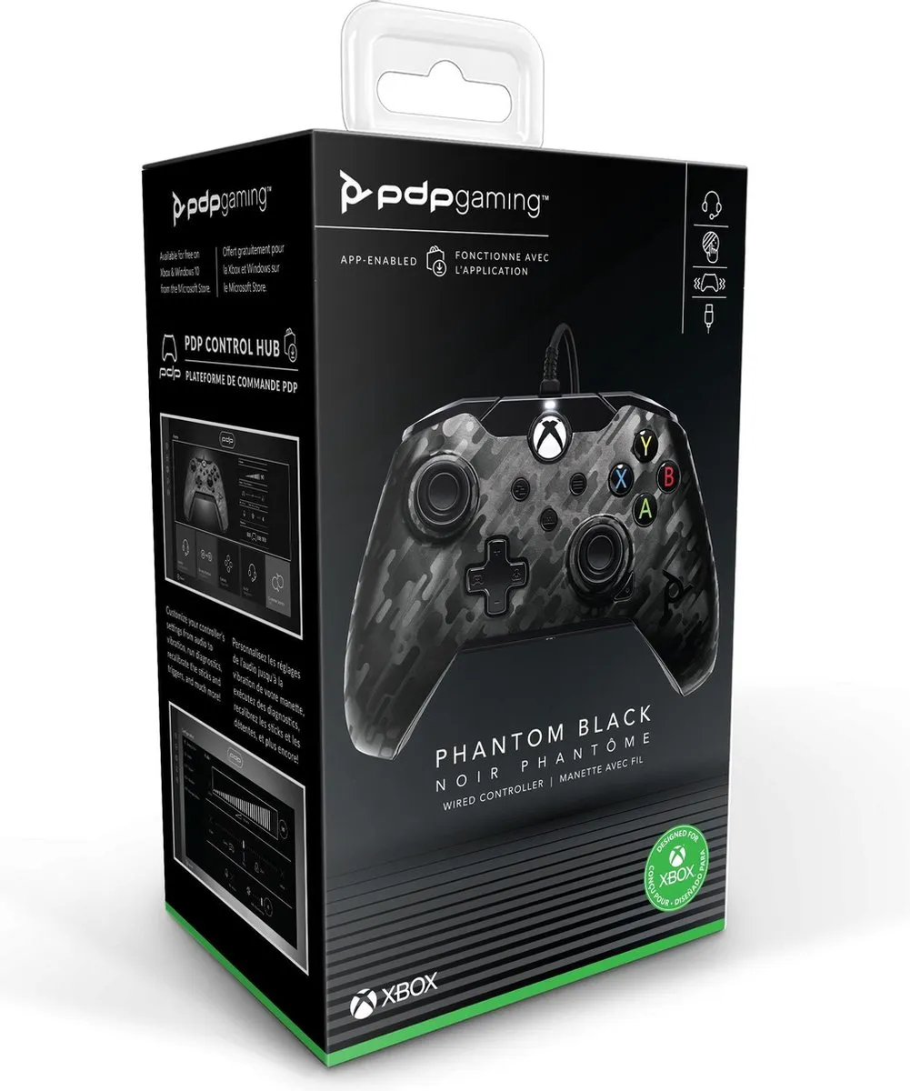PDP Gaming Xbox Controller - Official Licensed - Xbox Series X/S/Xbox One/Windows - Black Camo