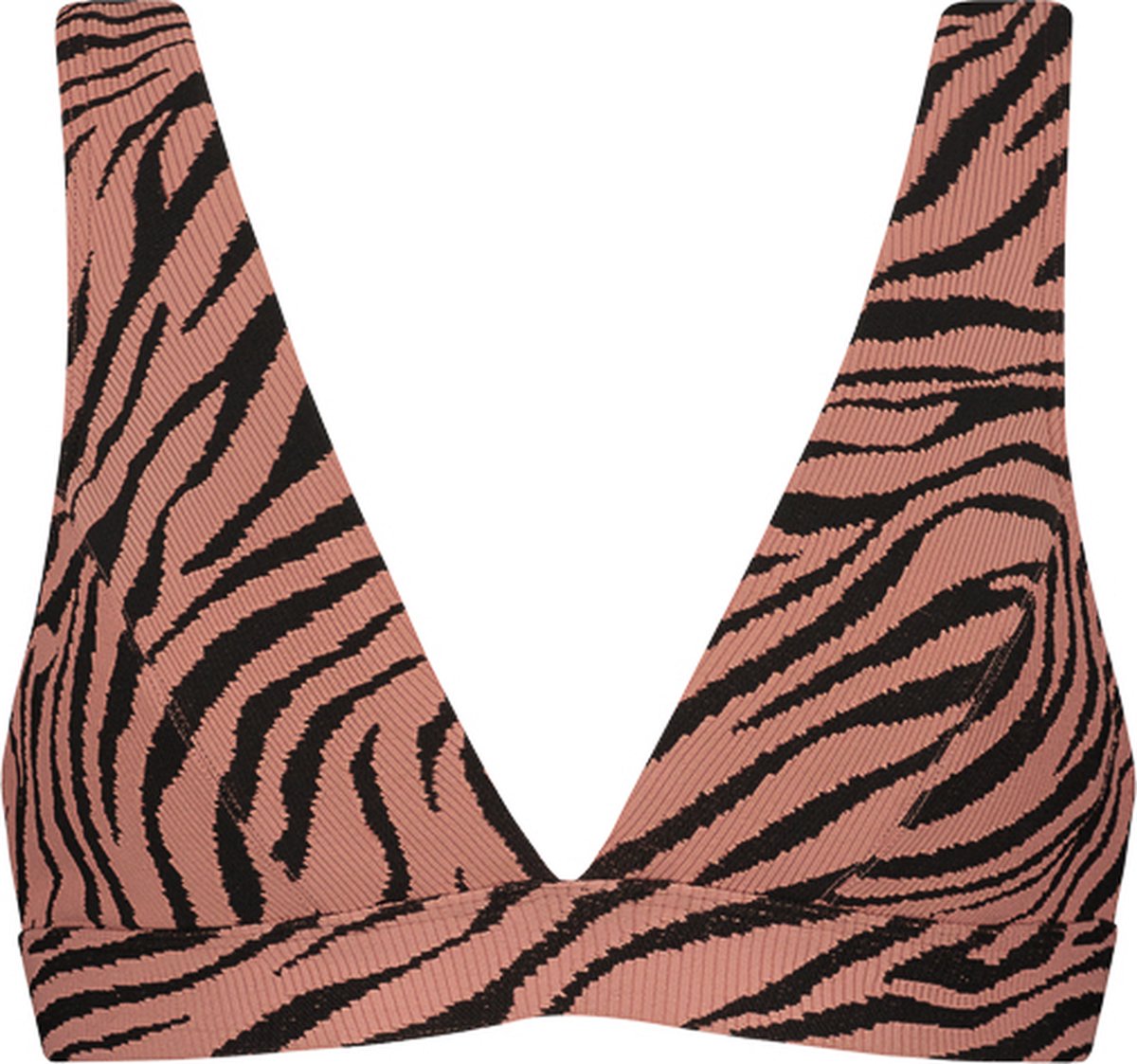 top, bikini top, animal print, pink, zebra pattern