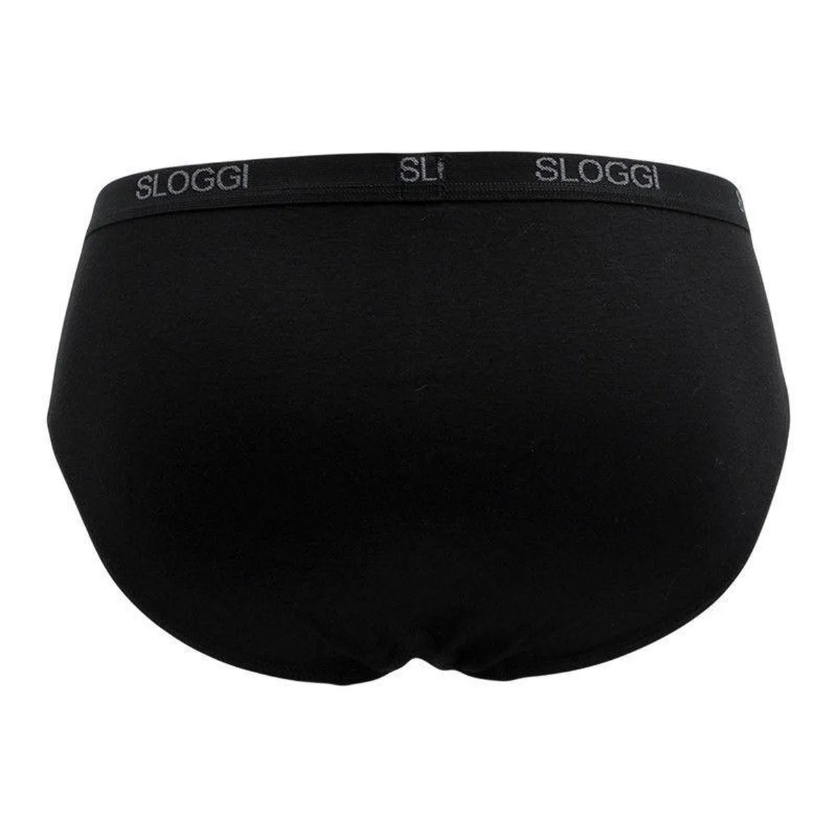 sloggi -  XL - men Basic Heren Midi slip  2pack - Zwart