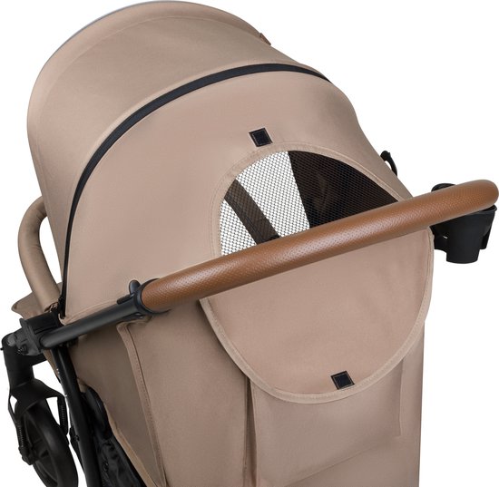Lionelo Buggy Annet Plus – Lichtgewicht & Inklapbaar – Grote Massieve Wielen met Vering – Inclusief Voetenzak, Klamboe & Bekerhouder – Verstelbare Rugleuning & Voetsteun – Wandelwagen vanaf de geboorte tot 22 kg – Kinderwagen