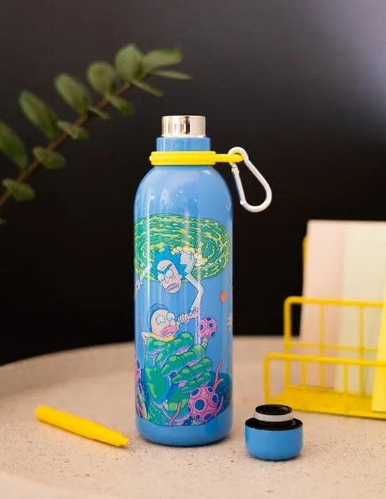 Grupo Erik Drinkfles Rick And Morty 500 Ml 7 X 25 Cm Rvs Blauw