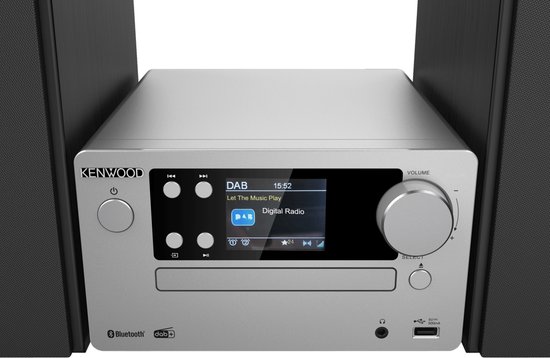 Kenwood M-725DAB-S Micro HiFi Systeem - Zilver