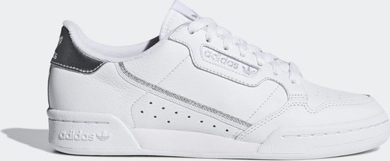 adidas Continental 80 W Dames Sneakers - 38 - Cloud White/Cloud White/Silver Met.