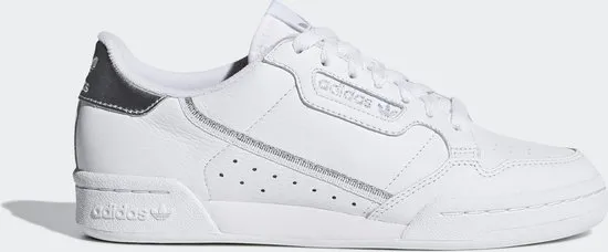 adidas Continental 80 W Dames Sneakers - 38 - Cloud White/Cloud White/Silver Met.