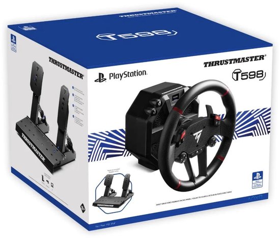 Thrustmaster T598-P – Racestuur en Pedalen – Direct Axial Drive 10 Nm Force Feedback – Voor PS5, PS4, PC - Geschikt voor Forza Horizon 6 (PC)